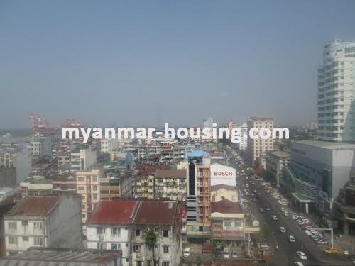 缅甸房地产 - 出租物件 - No.3527 - Condo room for rent with good view in Lanmadaw! - downtwon view