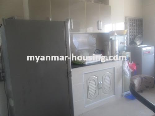 缅甸房地产 - 出租物件 - No.3527 - Condo room for rent with good view in Lanmadaw! - kitchen view