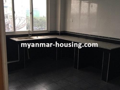 缅甸房地产 - 出租物件 - No.3530 - Condominium room for rent in Mingalar Taung Nyunt Township. - View of Kitchen room
