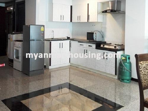 缅甸房地产 - 出租物件 - No.3531 - A Condominium room for rent in Orchid Condo, Ahlone Township. - View of the kitchen room