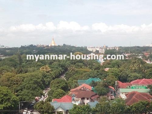 缅甸房地产 - 出租物件 - No.3532 - A Condominium room for rent in Ahlone Township. - Neighbour View from the the room
