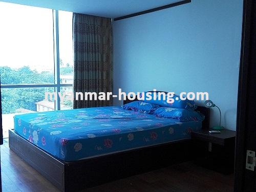 缅甸房地产 - 出租物件 - No.3533 - A Condominium room for rent in Orchid Condo, Ahlone Township - View of the Bed room