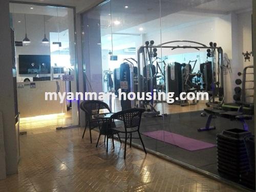 缅甸房地产 - 出租物件 - No.3533 - A Condominium room for rent in Orchid Condo, Ahlone Township - View of Gym room