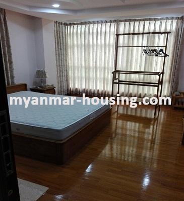 缅甸房地产 - 出租物件 - No.3546 - Good room for rent in Kyauk Kone Condo Yankin Township. - View of the bed room