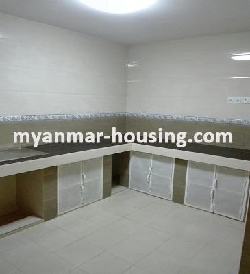 缅甸房地产 - 出租物件 - No.3548 - Good room for rent in Kyauk Kone Condo Yankin Township. - View of the Kitchen room