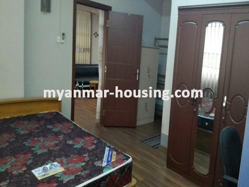 Myanmar real estate - for rent property - No.3557 - Condo room in South Horse Race Course Road, Bahan Township! - master bedroom view