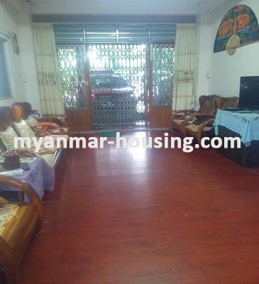 Myanmar real estate - for rent property - No.3560 - A Good apartment for rent in Kyauk Kone Street at Yankin Township. - View of the Living room