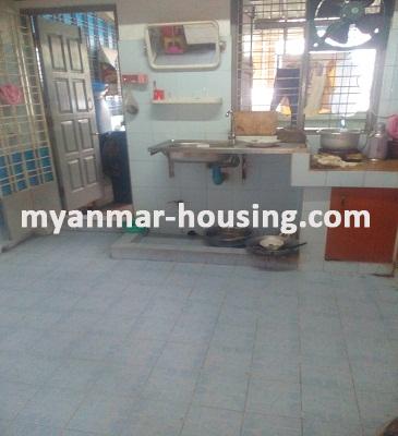 Myanmar real estate - for rent property - No.3560 - A Good apartment for rent in Kyauk Kone Street at Yankin Township. - View of Kitchen room
