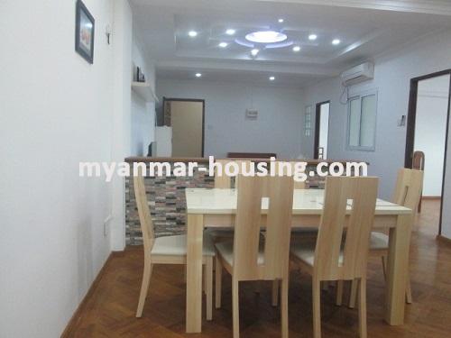 ミャンマー不動産 - 賃貸物件 - No.3569 - Excellent Condo room for rent in Hlaing Township - View of Dining room