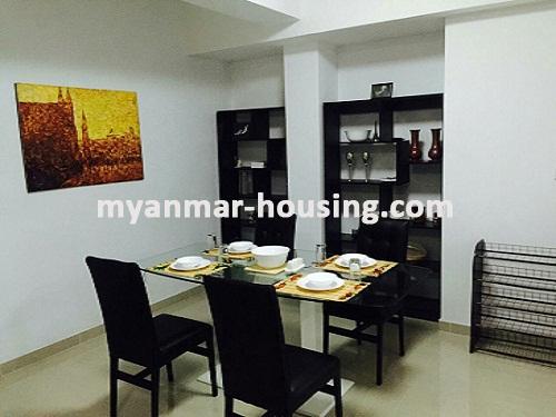 မြန်မာအိမ်ခြံမြေ - ငှားရန် property - No.3576 - Star City တွင် အခန်းကောင်းတစ်ခန်းငှားရန်ရှိသည်။ View of Dining room