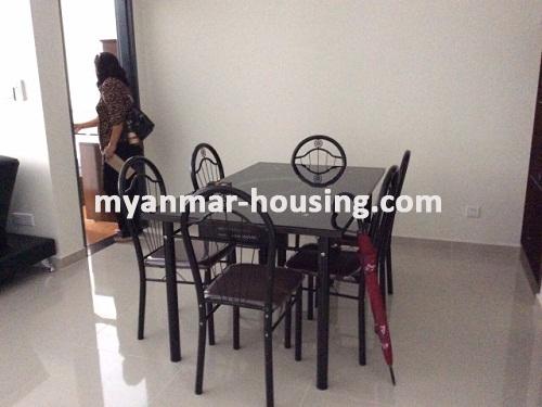 缅甸房地产 - 出租物件 - No.3577 -      A Condominium apartment for rent in Star City. - View of Dinning room