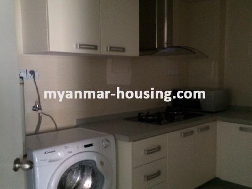 缅甸房地产 - 出租物件 - No.3577 -      A Condominium apartment for rent in Star City. - View of the Kitchen room