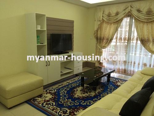 မြန်မာအိမ်ခြံမြေ - ငှားရန် property - No.3579 -   Star City တွင် အခန်းကောင်းတစ်ခန်းငှားရန်ရှိသည်။ View of the Living room