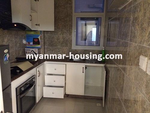 မြန်မာအိမ်ခြံမြေ - ငှားရန် property - No.3579 -   Star City တွင် အခန်းကောင်းတစ်ခန်းငှားရန်ရှိသည်။ View of the Kitchen room