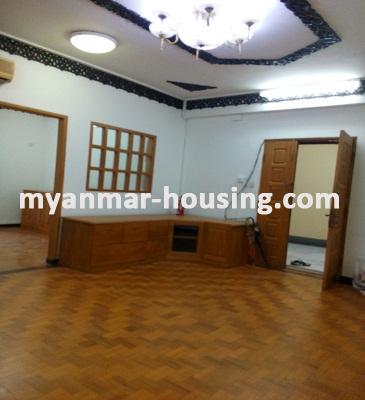 缅甸房地产 - 出租物件 - No.3583 - A Condominium for rent in MWEA Tower Dagon Township. - View of the Living room