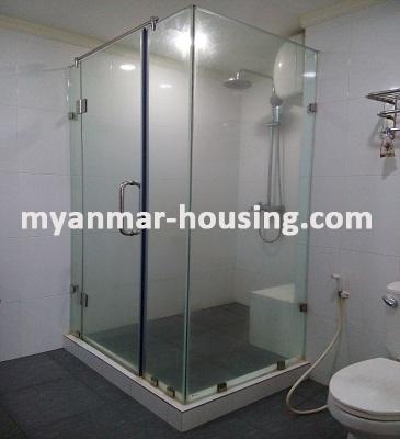 缅甸房地产 - 出租物件 - No.3583 - A Condominium for rent in MWEA Tower Dagon Township. - View of Toilet and Bathroom