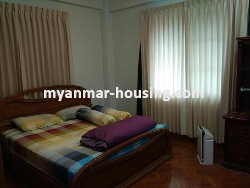 မြန်မာအိမ်ခြံမြေ - ငှားရန် property - No.3585 - ပညာ့၀တီကွန်ဒိုတွင် အခန်းကောင်းတစ်ခန်းဌားရန်ရှိပါသည်။View of the Bed room