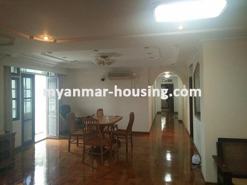 Myanmar real estate - for rent property - No.3591 - Condo room for rent in Yankin Township. - View of Dinning room