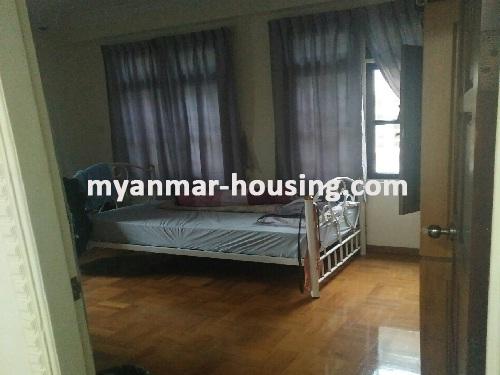 Myanmar real estate - for rent property - No.3591 - Condo room for rent in Yankin Township. - View of the Bed room