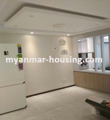 Myanmar real estate - for rent property - No.3594 - A good room for rent in Mahashwe Condo. - View of the room