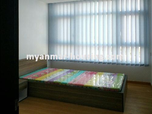ミャンマー不動産 - 賃貸物件 - No.3600 - Modernize decorated Condo room for rent in GEMS Condo. - View of the Bed room