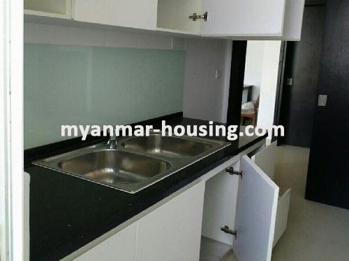 缅甸房地产 - 出租物件 - No.3600 - Modernize decorated Condo room for rent in GEMS Condo. - View of Kitchen room