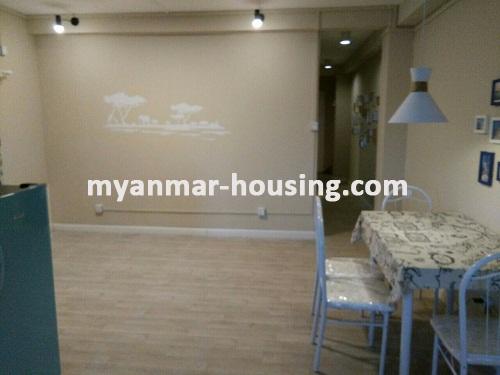 မြန်မာအိမ်ခြံမြေ - ငှားရန် property - No.3601 -  မုဒိသာအိမ်ရာတွင် အခန်းဌားရန်ရှိပါသည်။View of the Living room