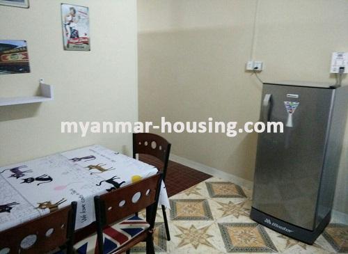 ミャンマー不動産 - 賃貸物件 - No.3602 - Good apartment with reasonable price for rent in Muditar housing.  - View of Dining room