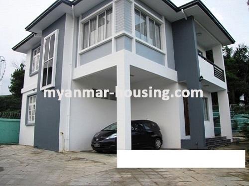 Myanmar real estate - for rent property - No.3603 - Modernize decorated a landed house for rent in 9 Mile Mayangone Township. - View of the Building