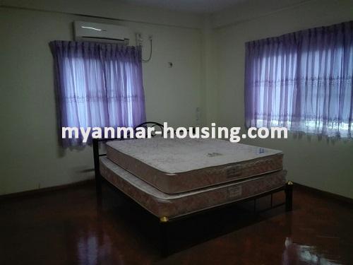 မြန်မာအိမ်ခြံမြေ - ငှားရန် property - No.3604 - တာမွေမြို့နယ်ရှိ ရွေှချမ်းသာကွန်ဒိုတွင် အခန်းကောင်း ဌားရန် ရှိပါသည်။View of the Bed room