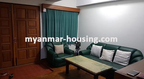 မြန်မာအိမ်ခြံမြေ - ငှားရန် property - No.3612 - Diamond Condoတွင် တိုက်ခန်းကောင်း တစ်ခန်းဌားရန် ရှိပါသည်။ - View of the Living room