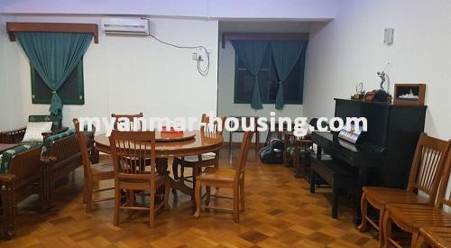 ミャンマー不動産 - 賃貸物件 - No.3612 - A Condo apartment for rent in Diamond Condo. - View of dinning room