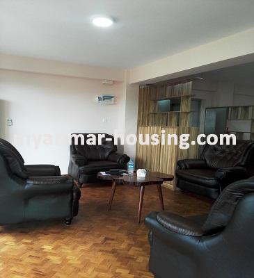 မြန်မာအိမ်ခြံမြေ - ငှားရန် property - No.3622 -  ရန်ကင်းမြို့နယ်တွင် အဆင့်မြင့်ပြင်ဆင်ထားသည့် ကွန်ဒိုခန်းဌားရန်ရှိပါသည်။View of the Living room