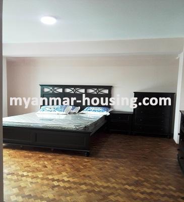 မြန်မာအိမ်ခြံမြေ - ငှားရန် property - No.3622 -  ရန်ကင်းမြို့နယ်တွင် အဆင့်မြင့်ပြင်ဆင်ထားသည့် ကွန်ဒိုခန်းဌားရန်ရှိပါသည်။View of the Bed room