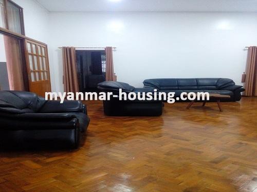 Myanmar real estate - for rent property - No.3631 - One storey landed house for rent on Parami Road, Mayangone! - Living room view