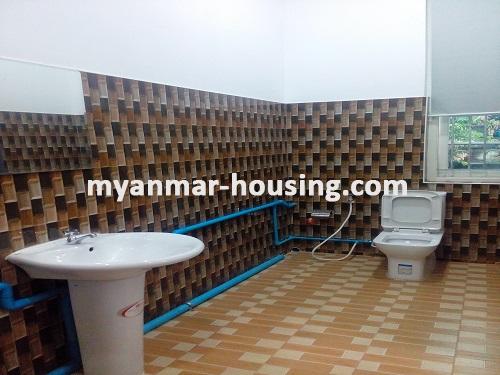 Myanmar real estate - for rent property - No.3631 - One storey landed house for rent on Parami Road, Mayangone! - Bathroom view