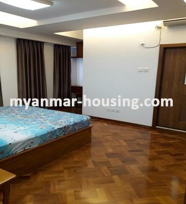 Myanmar real estate - for rent property - No.3634 -   A Condominium room for rent in Blossom Condo, Dagon Township. - View of the Bed room