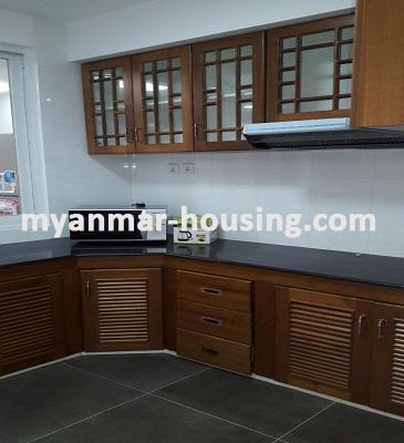 Myanmar real estate - for rent property - No.3634 -   A Condominium room for rent in Blossom Condo, Dagon Township. - View of Kitchen room