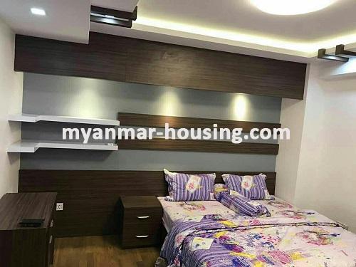 Myanmar real estate - for rent property - No.3640 - A nice condo room in Sanchaung! - Master bedroom