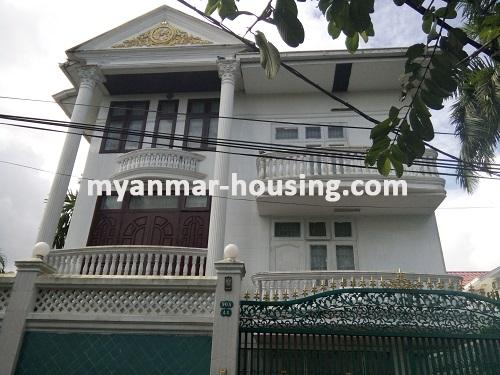 Myanmar real estate - for rent property - No.3642 - Landed house for rent in Golden Vally, Kamaryut! - House view