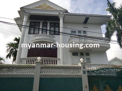 မြန်မာအိမ်ခြံမြေ - ငှားရန် property - No.3642 - ကမာရွတ်မြို့နယ် ရွေှတောင်ကြားတွင် လုံးချင်းတစ်လုံးငှါးရန်ရှိသည်။House view
