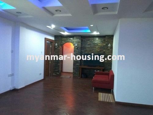 Myanmar real estate - for rent property - No.3643 - Condo room for rent in Shwe Chan Thar Condo, Tarmway! - Living room