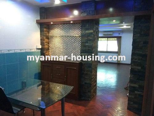 Myanmar real estate - for rent property - No.3643 - Condo room for rent in Shwe Chan Thar Condo, Tarmway! - Dinning room