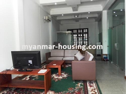Myanmar real estate - for rent property - No.3669 - Condo room for rent in Kamaryut Township - View of the Living room