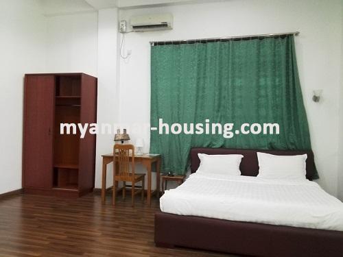 Myanmar real estate - for rent property - No.3669 - Condo room for rent in Kamaryut Township - View of the Bed room