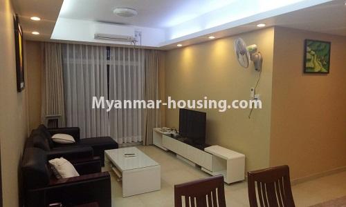 မြန်မာအိမ်ခြံမြေ - ငှားရန် property - No.3671 - Star City တွင် ကွန်ဒိုအခန်းကောင်း ဌားရန် ရှိပါသည်။View of the Living room