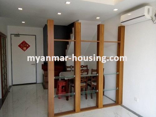 Myanmar real estate - for rent property - No.3672 - Well decorated condo room for rent in Star City.  - View of Dining room