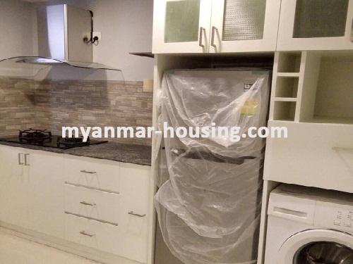 မြန်မာအိမ်ခြံမြေ - ငှားရန် property - No.3672 - Star City တွင် ကွန်ဒိုအခန်းကောင်း ဌားရန် ရှိပါသည်။View of the Kitchen room