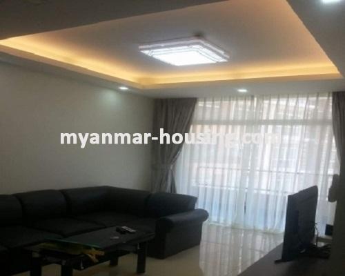 Myanmar real estate - for rent property - No.3687 -   A Condominium apartment for rent in Star City. - View of the Living room