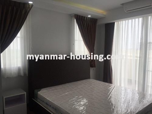 Myanmar real estate - for rent property - No.3690 - River view and pool view condo room in Star City, Thanlyin! - master bedroom